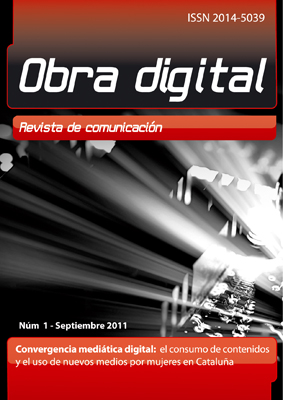 					Ver Núm. 1 (2011): Convergencia mediática digital: el consumo de contenidos y el uso de nuevos medios por mujeres en Cataluña
				